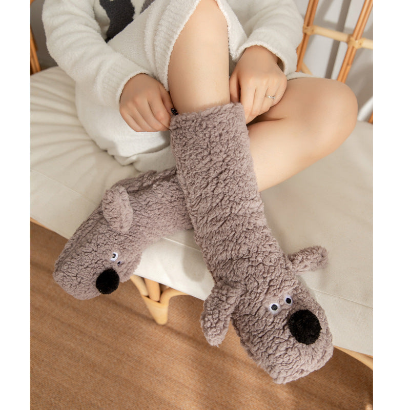 Cozy Pup Plush Slippers