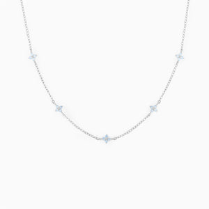 Forget-Me-Not Bloom Choker Necklace